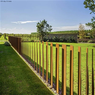 Muab faib Corten Steel laj kab rau cov phiaj xwm hauv nroog